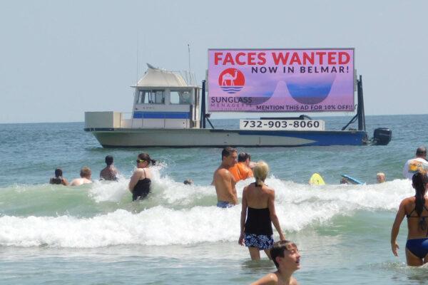 Digital (Shoreline) Billboards on Water