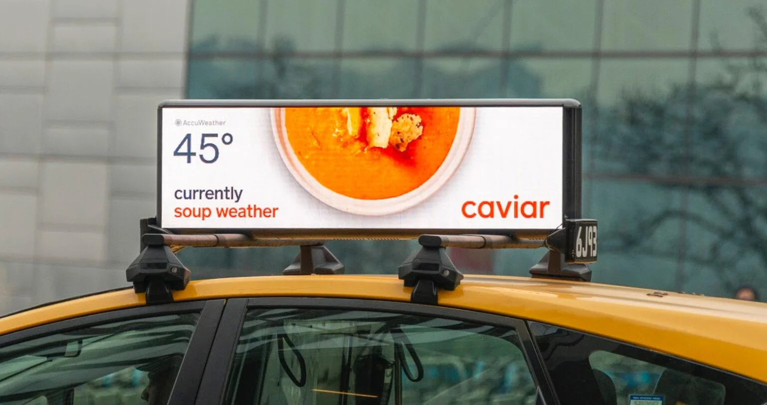 Taxi & Ride-share Vehicle Digital Advertising Tops